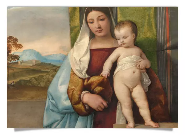 Postcard: Madonna with Christ Child