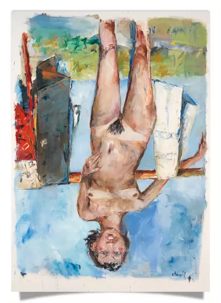 Postcard: Female Nude