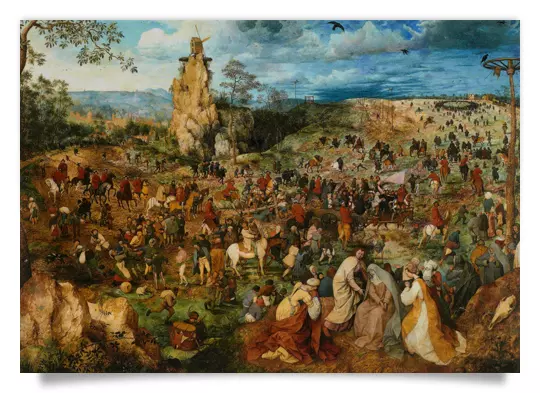 Postcard: Procession to Calvary