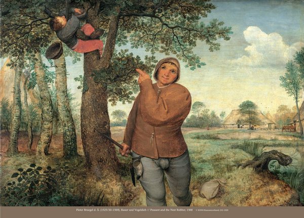 Poster: Bruegel - Bauer und Vogeldieb