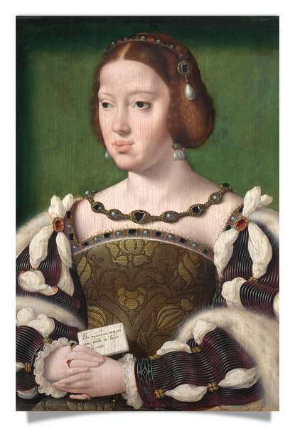 Postkarte: van Cleve - Königin Eleonore von Österreich