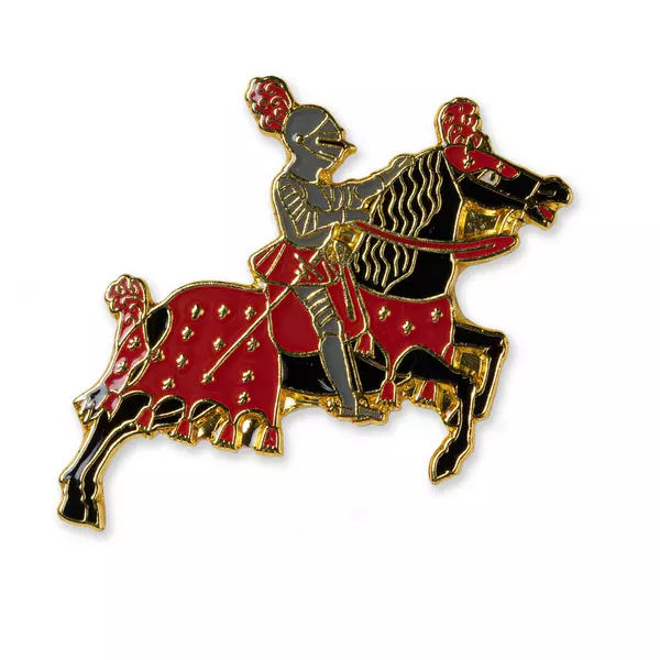 Enamel Pin: Tournament Knight red