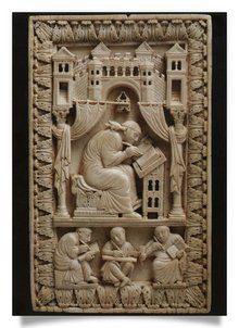 Postcard: St Gregory with Scribes