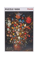 Puzzle: Brueghel - Großer Blumenstrauß in einem Holzgefäß