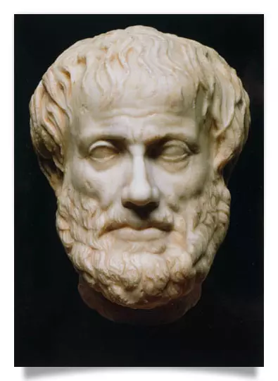 Postkarte: Kopf des Aristoteles