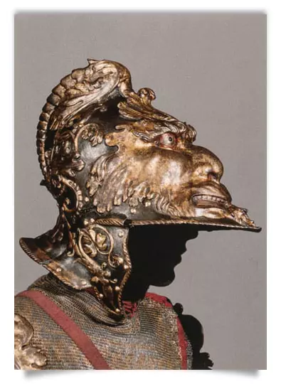 Postcard: Morion of the &quot;Roman Armour&quot;