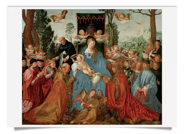 Postkarte: Rosenkranzfest