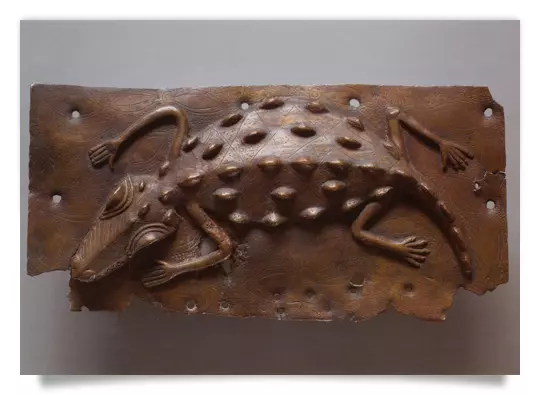 Postcard: Relief Plaque Crocodile
