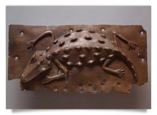 Postcard: Relief Plaque Crocodile