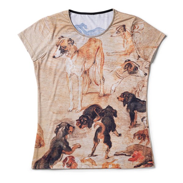 T-Shirt: Brueghel - Tierstudie Hunde