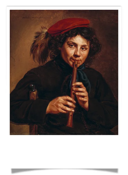 Postcard: Wautier - The Five Senses. Hearing