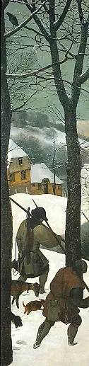 Lesezeichen: Bruegel - Jäger im Schnee