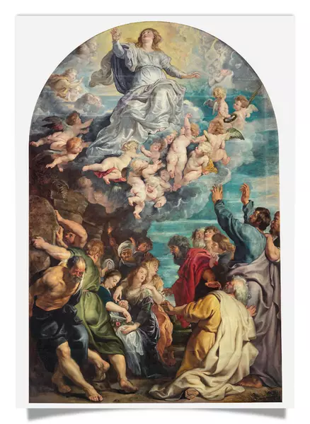 Postcard: The Assumption of the Virgin Mary
