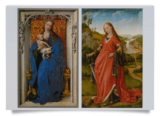 Postcard: Virgin and Child, St. Catharine