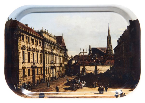 Tablett: Der Lobkowitzplatz in Wien