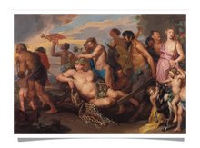 Postkarte: Wautier - Triumph des Bacchus