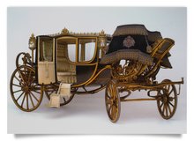 Postkarte: Gala-Staatswagen
