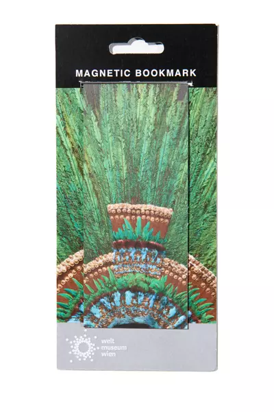Magnetlesezeichen: Quetzalfeder-Kopfschmuck