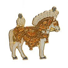 Email-Pin: Gesatteltes Pferd