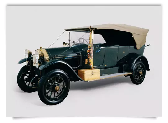 Postkarte: Kaiserliches Hofautomobil, Gräf &amp; Stift