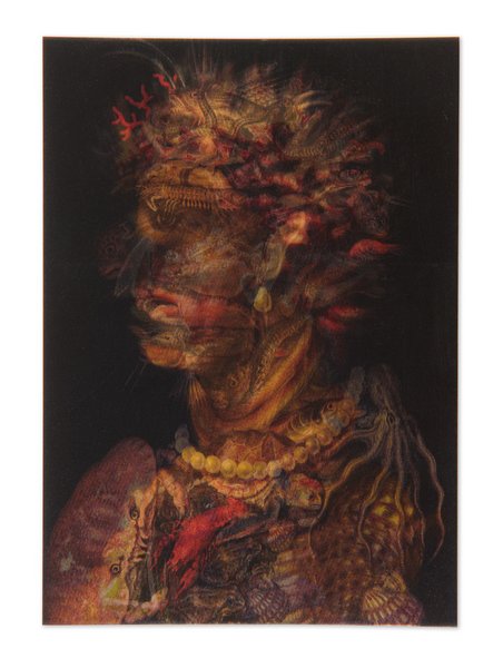 Lenticular Card: Arcimboldo - Fire / Water