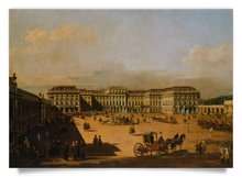 Postkarte: Schloss Schönbrunn, Ehrenhofseite