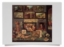 Postkarte: Kunst- und Raritätenkabinett
