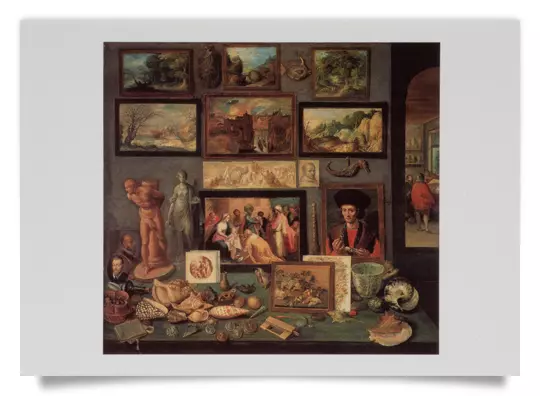 Postkarte: Kunst- und Raritätenkabinett