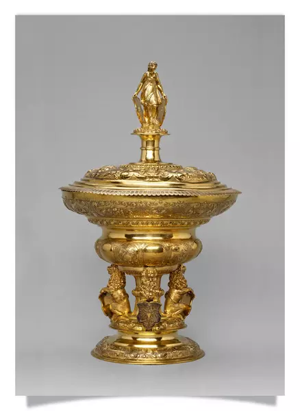 Postcard: Wedding goblet