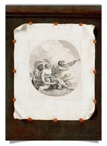 Postkarte: Trompe l’oeil: Galatea