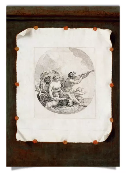 Postcard: Trompe l’oeil: Galatea