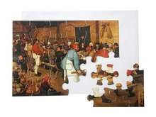 Postkartenpuzzle: Bruegel - Bauernhochzeit