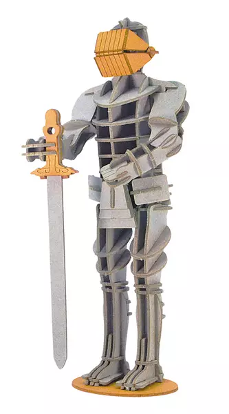 3D Papiermodell: Ritter