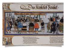 Postkarte: Aufnahme Rudolf II. in den Orden vom Goldenen Vlies