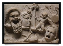 Postcard: Mask relief
