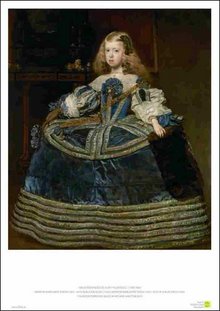 Poster: Velázquez - Infantin Margarita Teresa in blauem Kleid
