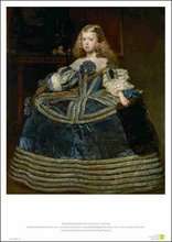 Poster: Velázquez- Infantin Margarita Teresa in blauem Kleid