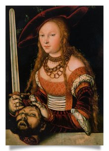 Postkarte: Judith mit dem Haupt des Holofernes