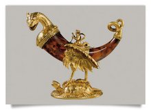 Postcard: Drinking Horn in Shape of a Dragon