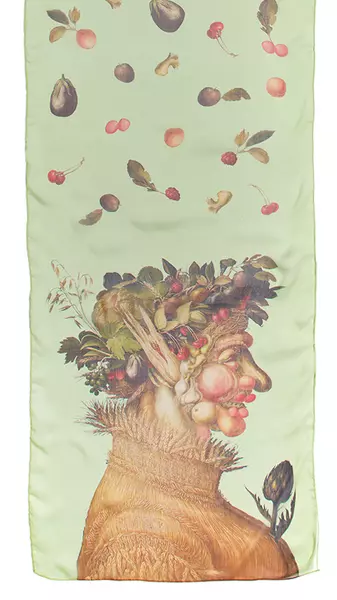 Silk Scarf: Arcimboldo - Summer