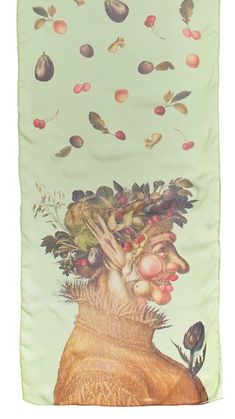 Seidenschal: Arcimboldo - Sommer