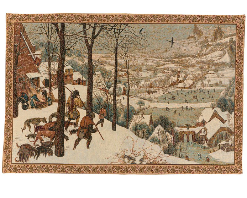 Wall tapestry bruegel hunters in the snow khm shop