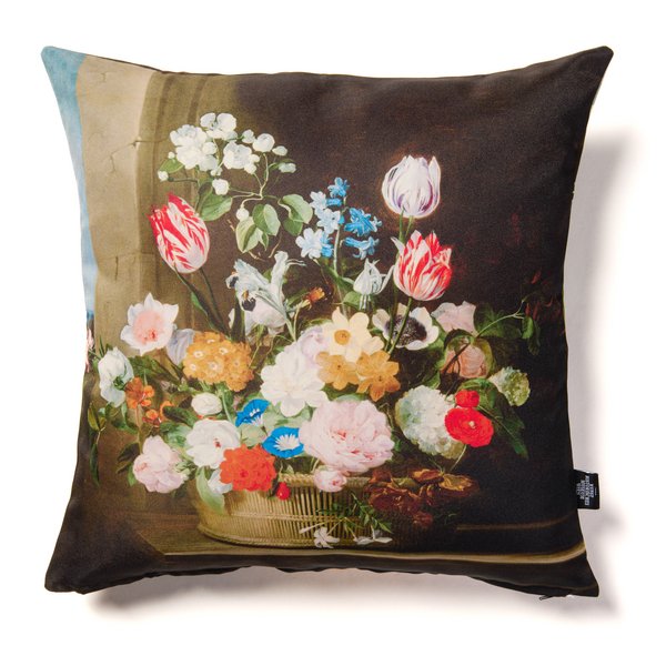 Cushion Cover: van den Hecke - Basket of Flowers