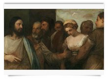 Postkarte: Christus und die Ehebrecherin