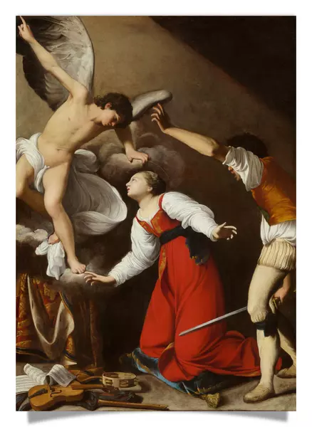 Postkarte: Das Martyrium der Heiligen Cecilia