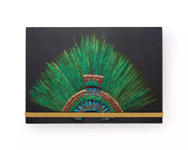 Notizblock: Quetzalfeder-Kopfschmuck