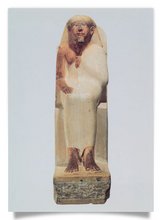 Postkarte: Statue des Tjenena