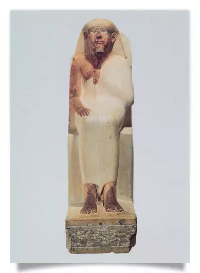 Postcard: Statue of Tjenena