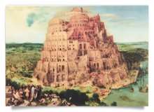 Wackelkarte: Bruegel - Turmbau zu Babel