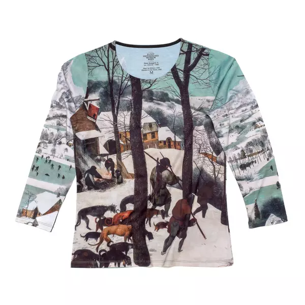 T-Shirt: Bruegel - Jäger im Schnee